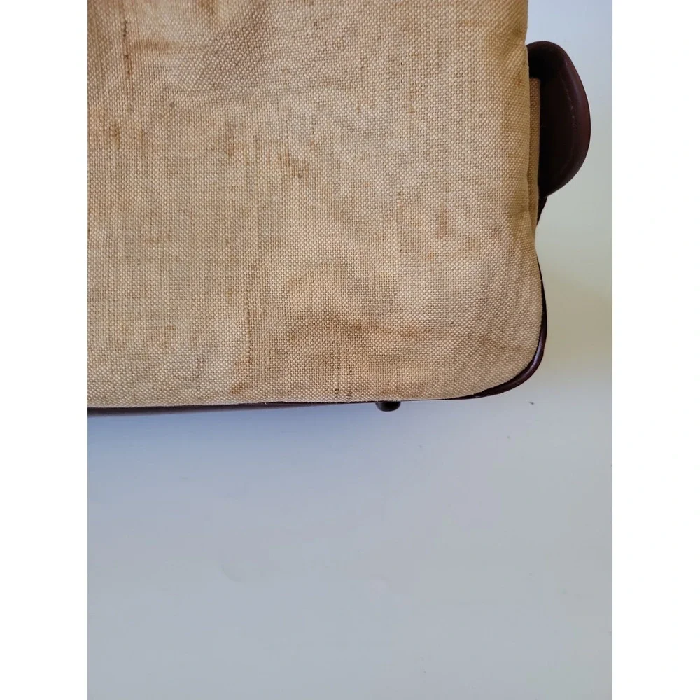 Vintage Samsonite Scamps Club Linen Canvas Duffle Bag Overnight Travel Retro